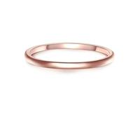 GLANZSTÜCKE MÜNCHEN Damen-Ring aus 925/- Sterling Silber rosévergoldet - filigraner Bandring Steckring Vorsteckring Stapelring Roségold