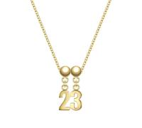 Glanzstücke München Schmuckset Zahl 23 aus Sterling Silber in Gelbdold 45,0 cm Damen