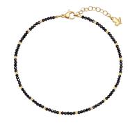 Glanzstücke München Edelsteinfusskette aus Edelstahl in Gelbgold mit Spinell 22,0 cm Basislänge + 3,0 Verlängerung Damen