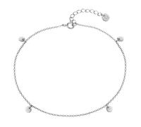 Glanzstücke München Fußkette Kreis Sterling Silber in Gelbgold 22,0 cm Basiskette + 3,0 Verlängerung Damen