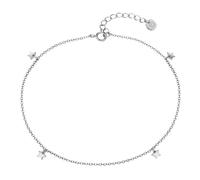 Glanzstücke München Fußkette Stern Sterling Silber in Roségold 22,0 cm Basiskette + 3,0 Verlängerung Damen