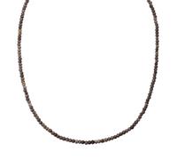 Glanzstücke München Halskette - Sterling Silber Halskette Chalcedon - Gr. unisize - in Grau - für Damen