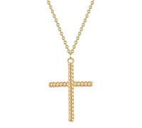 Glanzstücke München Halskette - Sterling Silber Halskette Kreuz - Gr. unisize - in Gold - für Damen