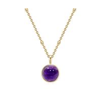 Kette mit Anhänger Sterling Silber gelbvergoldet Amethyst