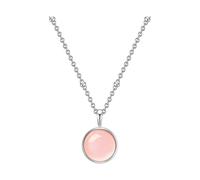 Kette mit Anhänger Sterling Silber Rosenquarz