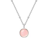 Kette mit Anhänger Sterling Silber Rosenquarz