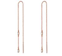 Ohrhänger Sterling Silber rosévergoldet Zirkonia weiß