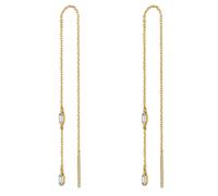 Paar Ohrhänger GLANZSTÜCKE MÜNCHEN "Set: GSM464", gelb (gelbgold, weiß), Ohrringe, Damen, 12,9,mit Zirkonia, Silber 925 (Sterlingsilber), aus Sterling Silber (89477448-0) gelbgold, weiß