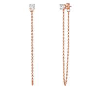 Glanzstücke München Ohrhänger Sterling Silber Zirkonia in Gelbgold 60,0 mm Damen