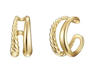 Glanzstücke München Ohrklemme Sterling Silber in Gelbgold 10,5 mm Damen