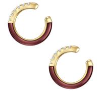 Glanzstücke München Ohrklemme Sterling Silber Zirkonia in Gelbgold 12,3 mm Damen
