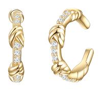 Glanzstücke München Ohrklemme Sterling Silber Zirkonia in Gelbgold 2,7 mm Damen