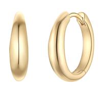 Glanzstücke München Ohrringe - Sterling Silber Creolen - Gr. unisize - in Gold - für Damen