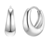 Glanzstücke München Ohrringe - Sterling Silber Creolen - Gr. unisize - in Silber - für Damen