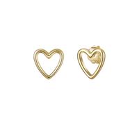 Glanzstücke München - Ohrstecker Herz Sterling Silber in Roségold Ohrringe Damen