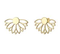 Glanzstücke München - Ohrstecker Lotusblume Sterling Silber in Gelbgold Ohrringe Damen