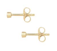 Glanzstücke München Ohrstecker aus Sterling Silber in gelbgold mit Topas 2,8 mm Damen