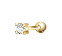 Glanzstücke München Ohrstecker aus Sterling Silber in Gelbgold mit Zirkonia 2,7 mm Damen