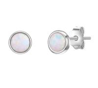 Glanzstücke München Damen Ohrringe aus 925/- Sterling Silber mit Opal
