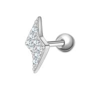 Glanzstücke München Ohrstecker Blitz aus Sterling Silber in mit Zirkonia 8,5 mm Damen