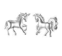 Glanzstücke München Ohrstecker Einhorn Sterling Silber in 9,1 mm Damen