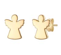 Glanzstücke München Ohrstecker Engel aus Sterling Silber in gelbgold 7,9 mm Damen
