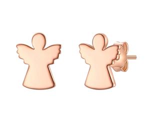 Glanzstücke München Ohrstecker Engel aus Sterling Silber in roségold 7,9 mm Damen