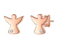 Glanzstücke München Ohrstecker Engel aus Sterling Silber in roségold mit Lab Grown Diamond 7,8 mm Damen