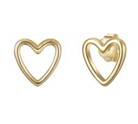 Glanzstücke München Ohrstecker Herz aus Sterling Silber in roségold 8,2 mm Damen