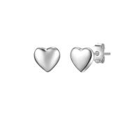 Glanzstücke München Ohrstecker Herz aus Sterling Silber in silber 5,7 mm Damen