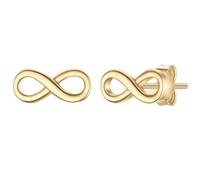 Glanzstücke München Ohrstecker Infinity aus Sterling Silber in gelbgold 3,6 mm Damen