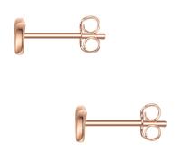 Glanzstücke München Ohrstecker Infinity aus Sterling Silber in roségold 3,6 mm Damen