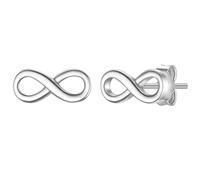 Glanzstücke München Ohrstecker Infinity aus Sterling Silber in silber 3,6 mm Damen