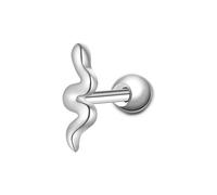 Glanzstücke München Ohrstecker Schlange aus Sterling Silber in 2,4 mm Damen
