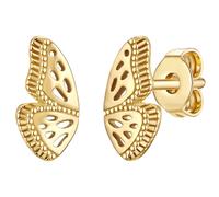 Glanzstücke München Ohrstecker Schmetterling Sterling Silber in Gelbgold 10,5 mm Damen