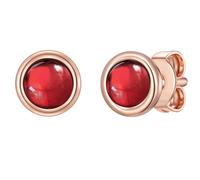 Glanzstücke München Damen Ohrstecker rosegold / rot, Größe One Size, 4295880 Rosegold / Rot One Size