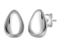 Glanzstücke München Ohrstecker Tropfen aus Sterling Silber in silber 9,8 mm Damen