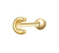 Glanzstücke München Piercing Buchstabe C aus Sterling Silber in gelbgold 4,3 mm Damen