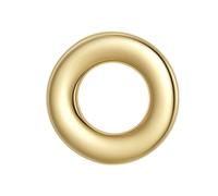 Glanzstücke München Piercing Buchstabe O aus Sterling Silber in gelbgold 4,0 mm Damen