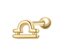 Glanzstücke München Piercing Sterling Silber gelbgold 4,5 mm Damen
