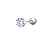 GLANZSTÜCKE MÜNCHEN Piercing Sterling Silber Zirkonia violett