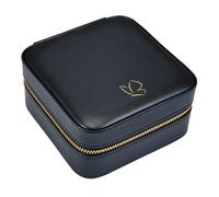 Glanzstücke München Reisetäschchen RT001 Kunstleder schwarz 115x115x58 mm Damen