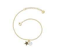 Glanzstücke München Silberarmband Damen gold, ONE SIZE