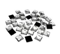 Glas-HotFix-Strasssteine in quadratischer/rechteckiger Form, Kristalle zum Aufbügeln, Hot-Fix-Flatback-Kristallstein für DIY-Kleidungsstücke, 10 x 10 mm, 30 Stück
