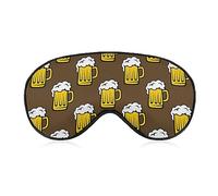 Glaskrüge, schaumiges Bier, Schlafmaske für Männer, Frauen, Teenager, Kinder, Nachtschlaf, Augenschutz, Augenbinde, blockiert Licht, weicher Komfort für Reisen, Yoga, Nickerchen