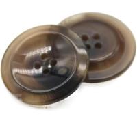 Glasurharz, beige, hornbraune Knöpfe, 30 mm, zum Nähen von Damen-Strickjacken, Anzügen, Mänteln, Pullovern, handgefertigten dekorativen Accessoires, Beige, 30 mm, 10 Stück, Braun, 21 mm, 15 Stück