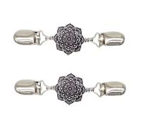 GLEAVI 2stücke Pulloverclip aus Metalllegierung Pullover-schalclip Strickjackenclip Pullover-schalclip Pulloverkragenclip für Damen Vintage-design Schal und Cardigan-clips