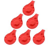 GLEAVI 6 Stück Magnetische Reflektierende Warnclips aus PVC Rote Kompakte Rucksack und Kleidung Reflektoren für Hunde und Outdoor Aktivitäten