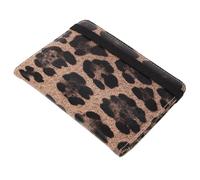 GLEAVI RFID Geschützte Reisepasshülle mit Leopardenmuster aus Leichtem PU Schlanker Passhalter mit Mehreren Kartenfächern und Tickethülle für Damen und Herren