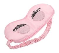 GLEAVI Schlafmaske Damen aus Imitationsseide mit Pailletten Langen Wimpern Verdunkelungs Augenmaske mit Gummiband für Flugreisen Tiefschlaf